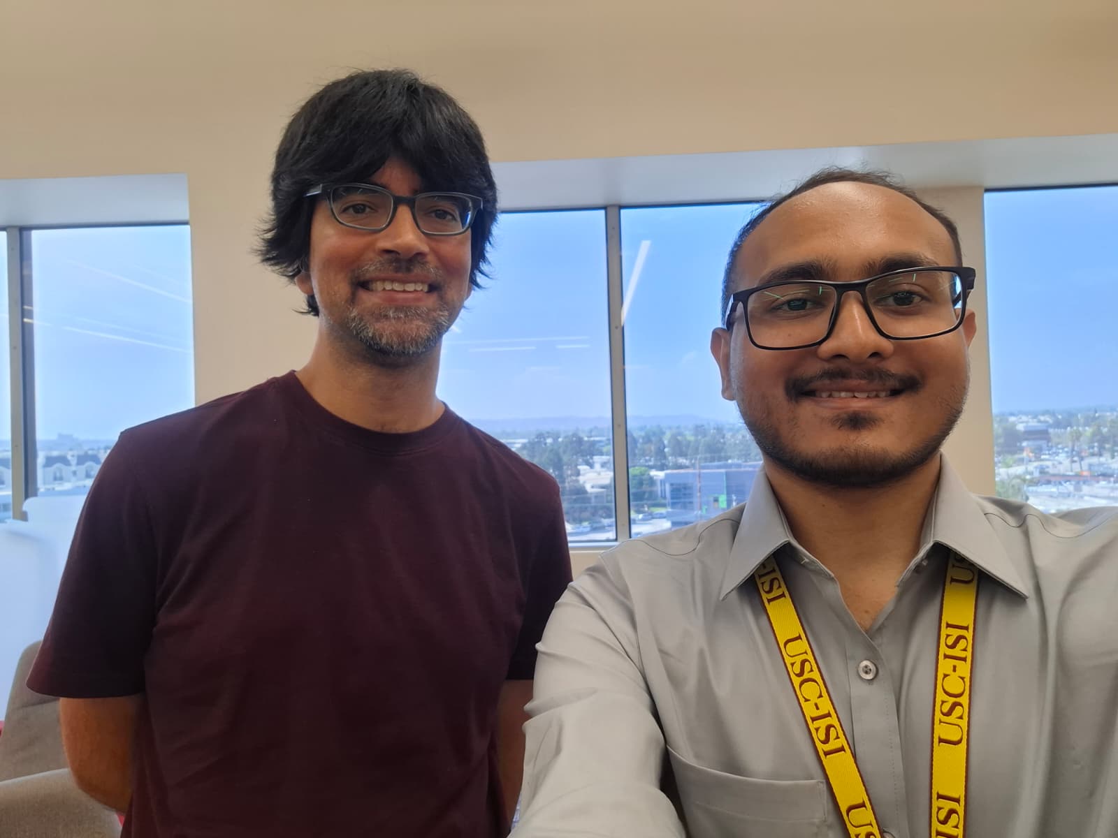 Abrar with his supervisor Professor Jay